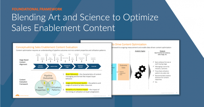 Blending Art and Science to Optimize Sales Enablement Content