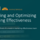How to Measure and Optimize Marketing Effectiveness