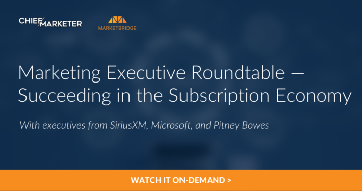 Marketing Executive Roundtable – Succeeding in the Subscription Economy